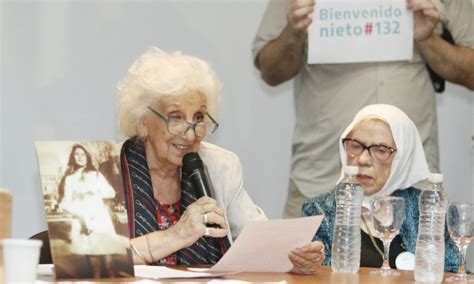 Nieto 132 Abuelas de Plaza de Mayo anunció que otro hijo de