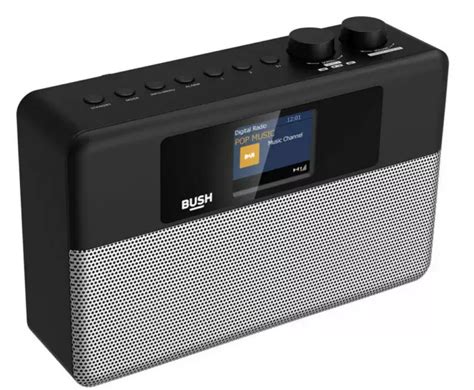 BUSH PORTABLE Digital DAB FM DAB RADIO With Bluetooth Black 34 99