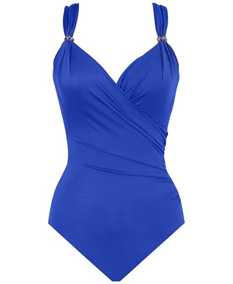 Miraclesuit Razzle Dazzle Siren Twist Front Underwire Allover Slimming