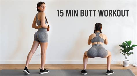 Easy Booty Workout At Home 15 Min No Equipment Youtube