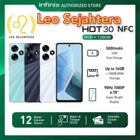Jual Infinix Hot Ram Gb Gb Nfc Baru Imei Ok Bonus Case Garansi Resmi Infinix Indonesia