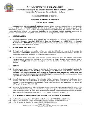 Preench Vel Dispon Vel Municipio De Paranagu Fax Email Imprimir Pdffiller