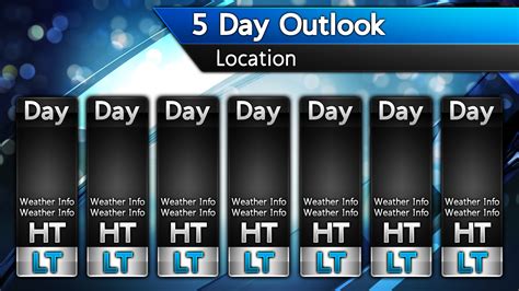 Template 18 7 Day Sample Weather Forecast Graphics