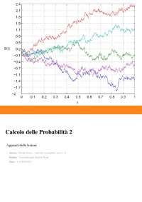 Calcolo delle Probabilità 2 Docsity