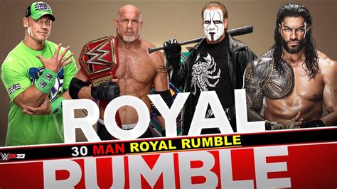 Royal Rumble 2023 Wwe 2k23 30 Man Royal Rumble Full Match Gameplay Wwe