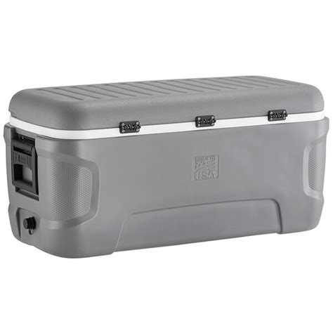 Igloo 50199 Workman 120 Qt Gray Cooler With Side Swing Handles