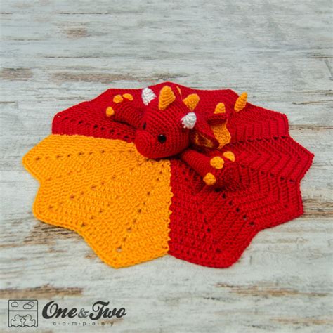 Lovey Crochet Pattern Dragon Pdf Security Blanket Tutorial Etsy