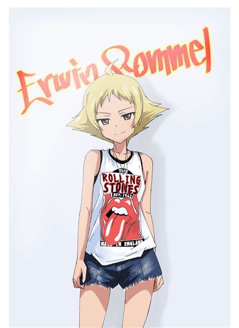 Mal Malmlamal Erwin Girls Und Panzer Girls Und Panzer Highres 1girl Ahoge Blonde Hair