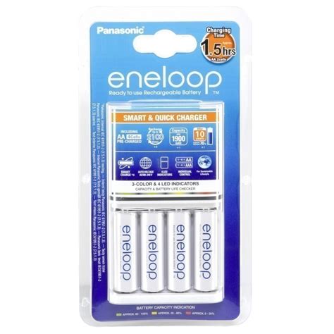 Panasonic Quick Charger Eneloop Smart Bq Cc55 1x4 Aa 1900mah