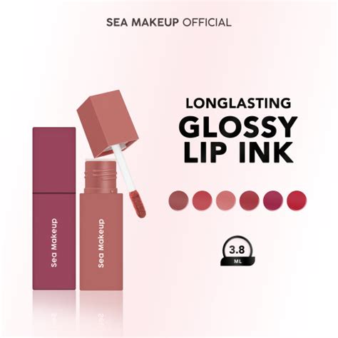 Promo Sea Makeup Lacquer Shake Lip Ink Longlasting lip ink - Glossy ...