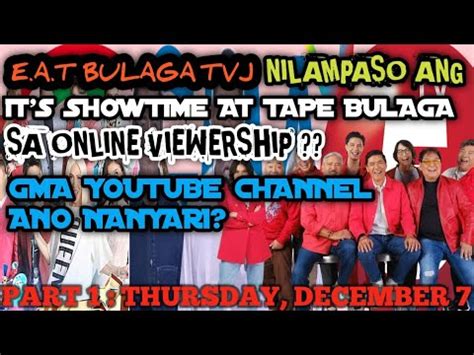 E A T Bulaga Tvj Nilampaso Ang It S Showtime At Tape Bulaga Sa Online