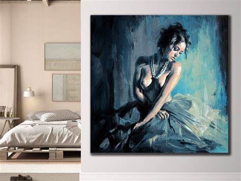 Sexy Nude Textured Woman Home Wall Art Decor Erotic Abstrac Inspire Uplift