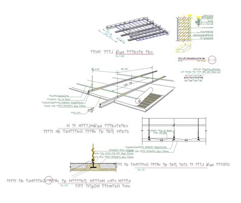 Facade Cutting Sectional Constructive Details Of House Building Dwg