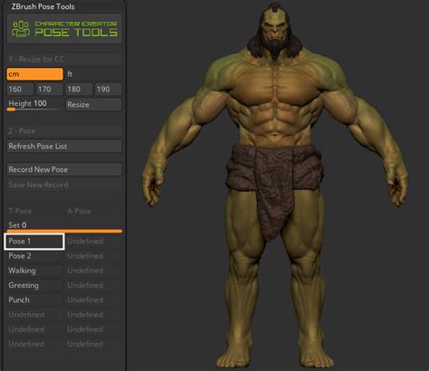 Syncing Zbrush Pose Tools