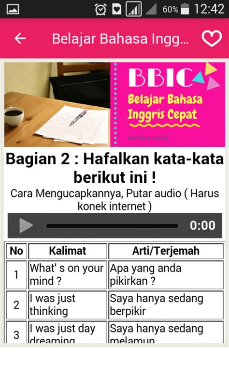 Belajar Bahasa Inggris Bagi Pemula Apk For Android Download