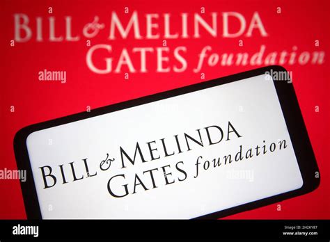 In this photo illustration a Bill & Melinda Gates Foundation (BMGF ...