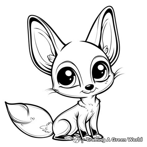 Fennec Fox Coloring Pages Free Printable