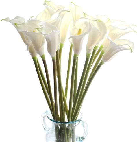 Cn Knight Artificial Flower Pcs Long Stem Calla Lily Faux Pu