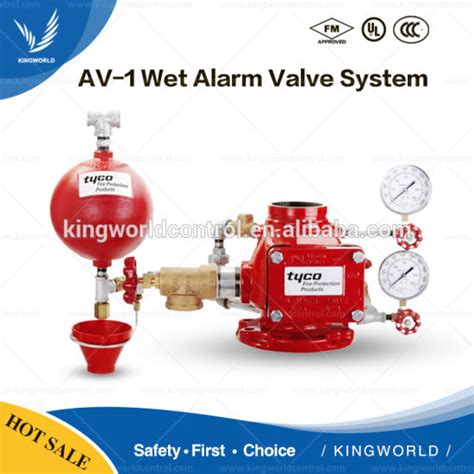 China Tyco Av Wet Alarm Check Valve With Trim Fm Ul Ductile Cast