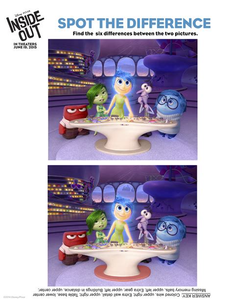 Disney Sisters Inside Out Movie Quotes And Activity Pages Insideout