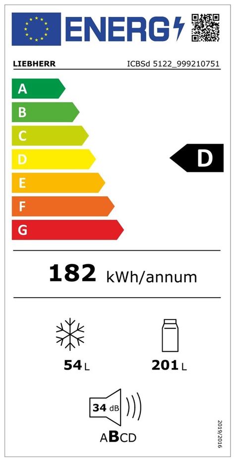 Liebherr Icbd Combinato Frigo Congelatore Integrabile Con Biofresh