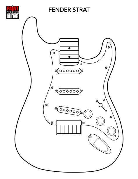 Body Shape Templates | Welcome To Paint Your Own Guitar!