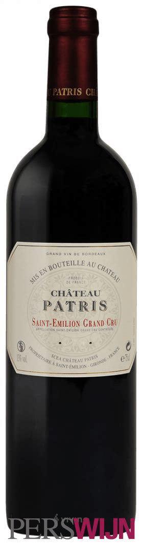 Château Patris Saint Émilion Grand Cru 2020 Bordeaux Saint Emilion