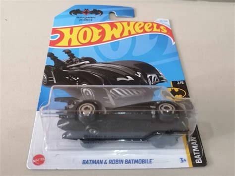 Hot Wheels 2024 Batman 2 5 Batman Robin Batmobile Black Hobbies