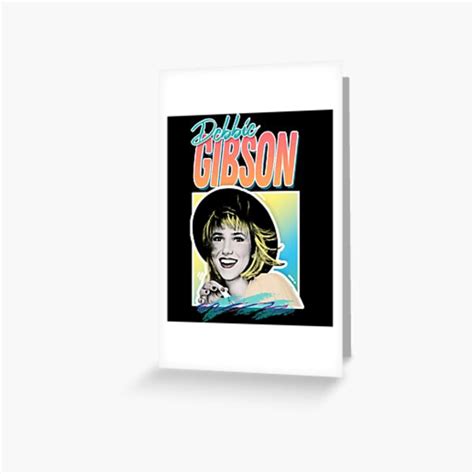 Debbie Gibson 3 80s Styled Aesthetic Design Sticker Greeting Card By Kayagomez7 Redbubble