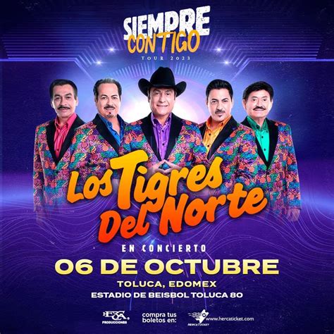 Los Tigres del Norte en Toluca Puntos de venta fecha del evento y más