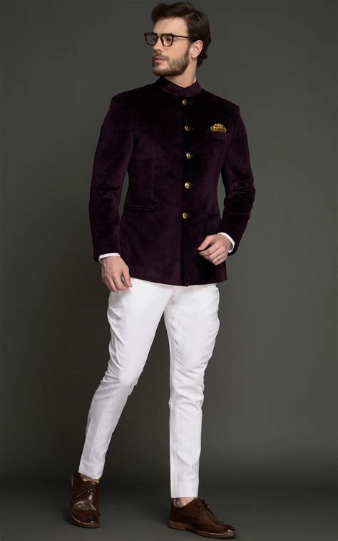 Regal Wine Velvet Jodhpuri Suit A I Perfect Fits