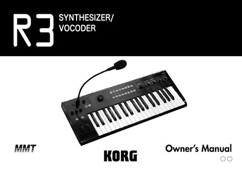 Korg Electronic Keyboard R3 User Guide | ManualsOnline.com