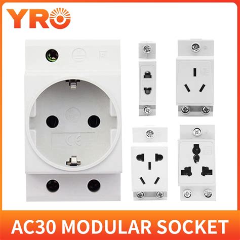 AC30 EU And AU Type 35mm DIN Rail Mount AC Power 10A 16A 25A 250V 440V