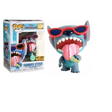 Funko Pop Summer Stitch Exclusivo Hot Topic Funko Pop Disney Funko Pop Dolls Funko Pop Toys