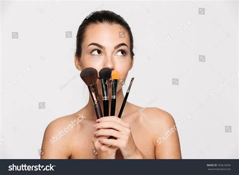 Beauty Portrait Happy Beautiful Half Naked Stock Photo 763618336 Shutterstock
