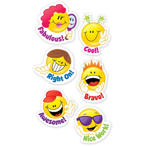 SMILEY FACES STICKERS 60 PC - Walmart.com