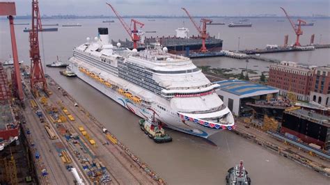 China S First Home Grown Large Cruise Ship Undocks In Shanghai Cgtn