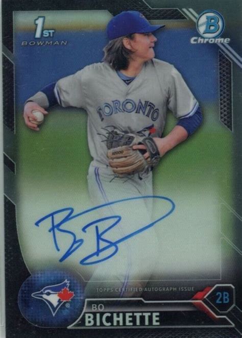 Bo Bichette 2016 Bowman Draft CDA BOB Chrome DP Auto Black Refractor