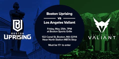 Uprising Watch Party In Boston On Friday May Th For The Match