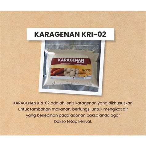 Jual Kg Karagenan Kri Carrageenan Pengenyal Bakso Pentol