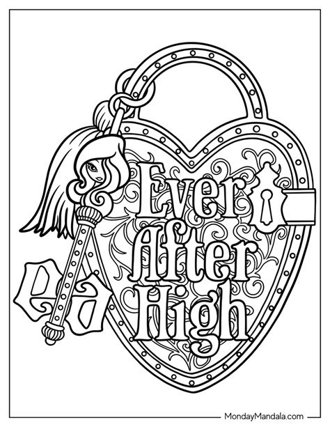 20 Ever After High Coloring Pages Free PDF Printables