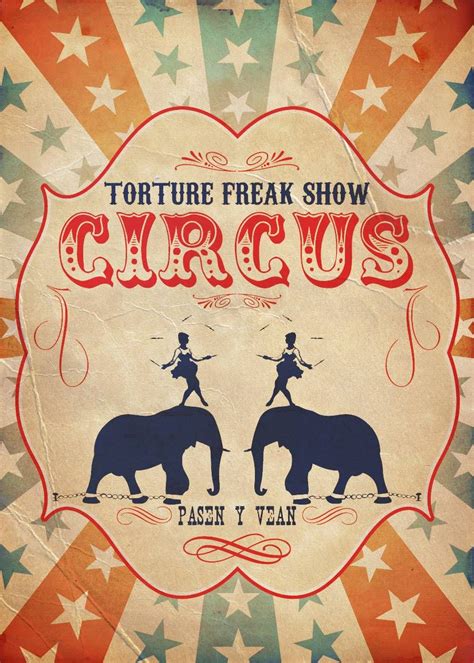 Épinglé par Moses Lestz sur {circus} An Elephant Healed Me (8/8) | Affiche de cirque, Cirque ...