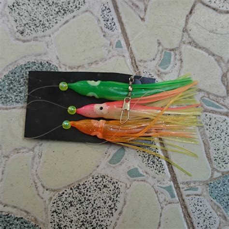 80cm squid bait fishing trackle product rubber squid lure bait with ...