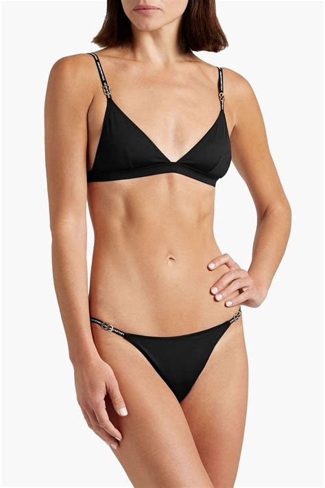 Stella Mccartney Embellished Low Rise Bikini Briefs The Outnet