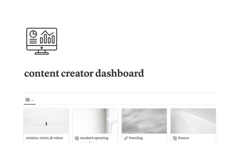 Content Creation Dashboard By Love Becomes Her Notion Template