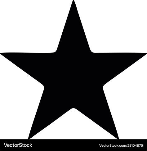 Five Pointed Star Royalty Free Vector Image Vectorstock