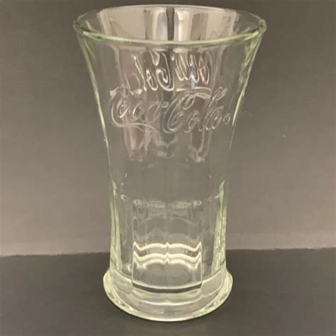 Libbey Coca Cola Clear Glass Flared Heavy Tall Eur