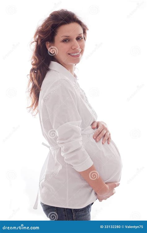 Happy Pregnant Woman Stock Photo Image Of Parent Cute 33132280