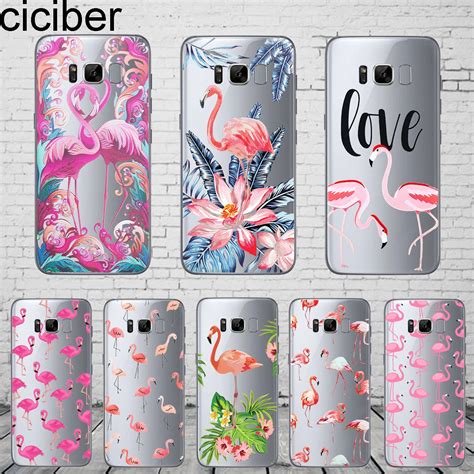 Ciciber Fashion Cartoon Flamingo Phone Case For Samsung Galaxy S7 S9 S6