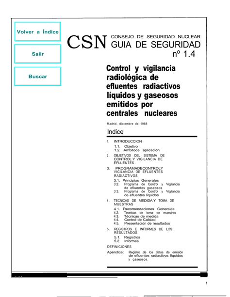 Gs Control Y Vigilancia Radiol Gica De Efluentes Radiactivos